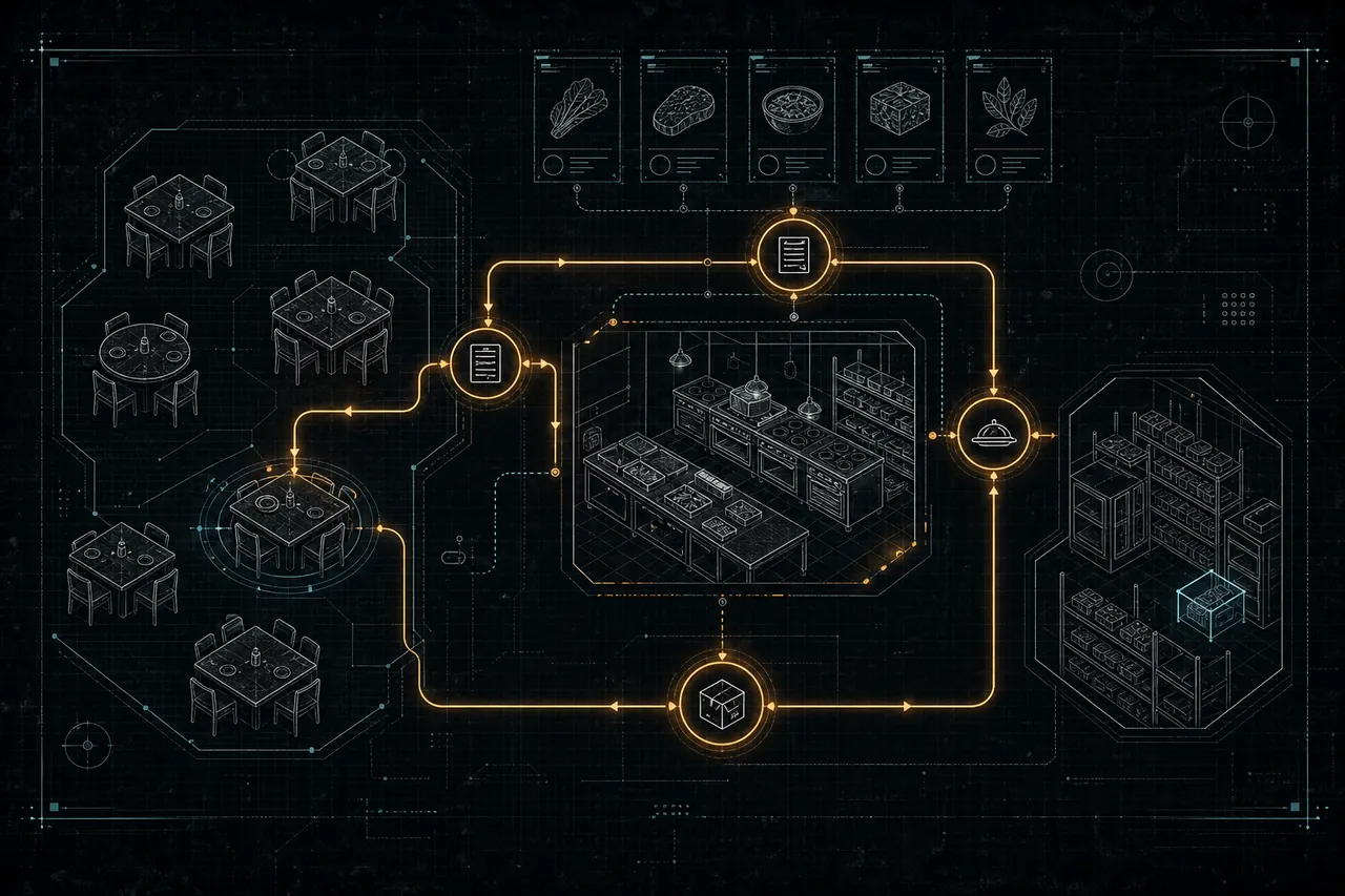 Technical systems artwork for Restaurant Management