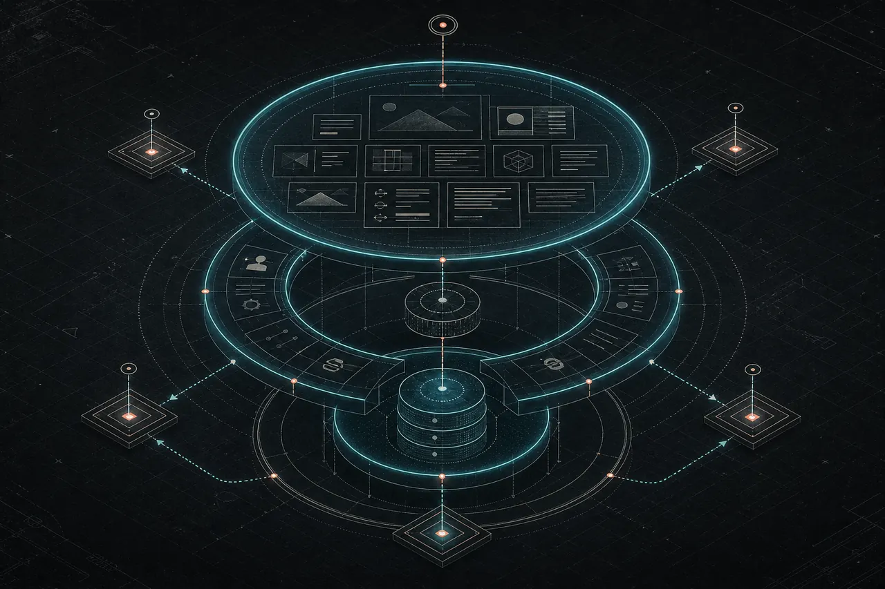 Technical systems artwork for Secure Portfolio Platform