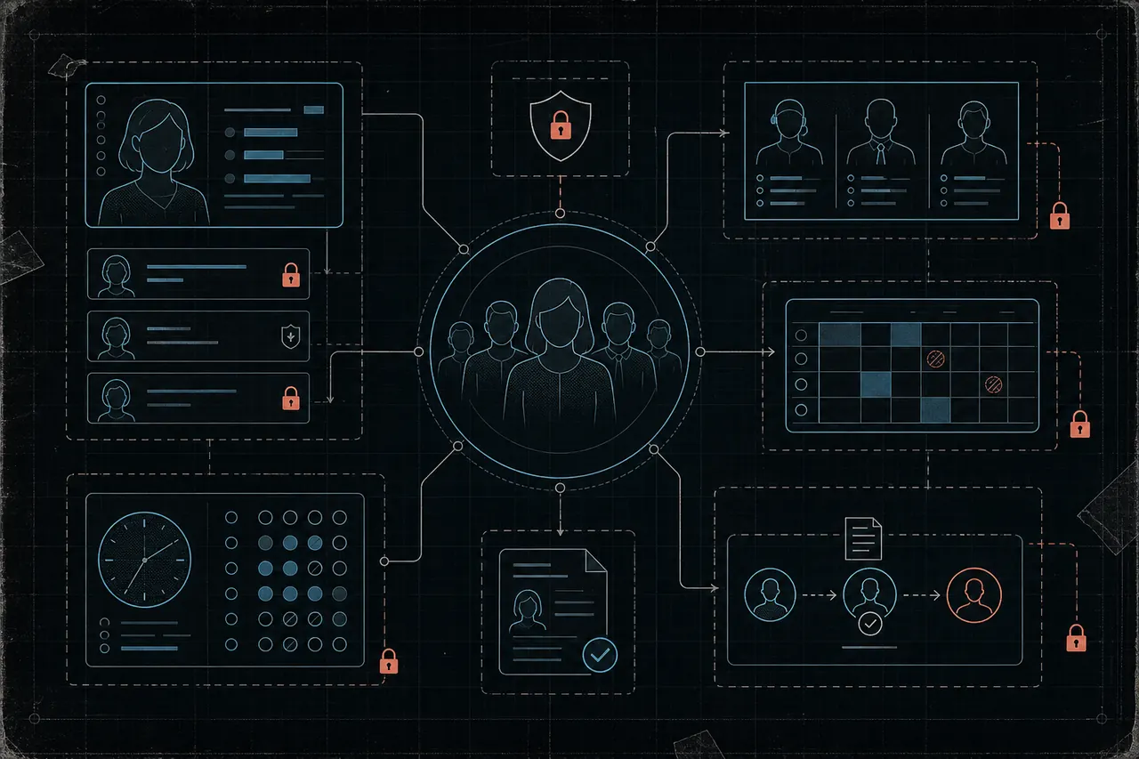 Technical systems artwork for Staff Management System